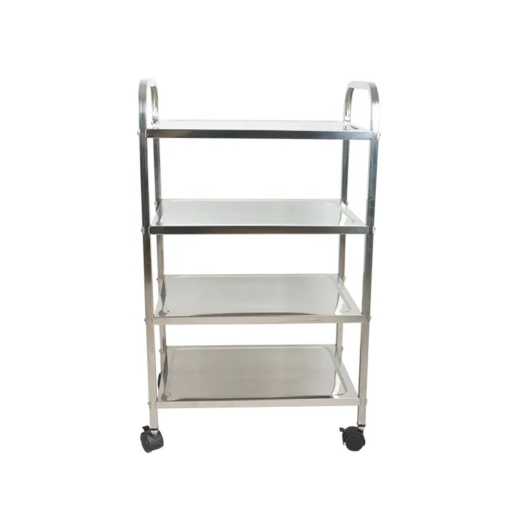 Hotel food service stainless steel meat trolley