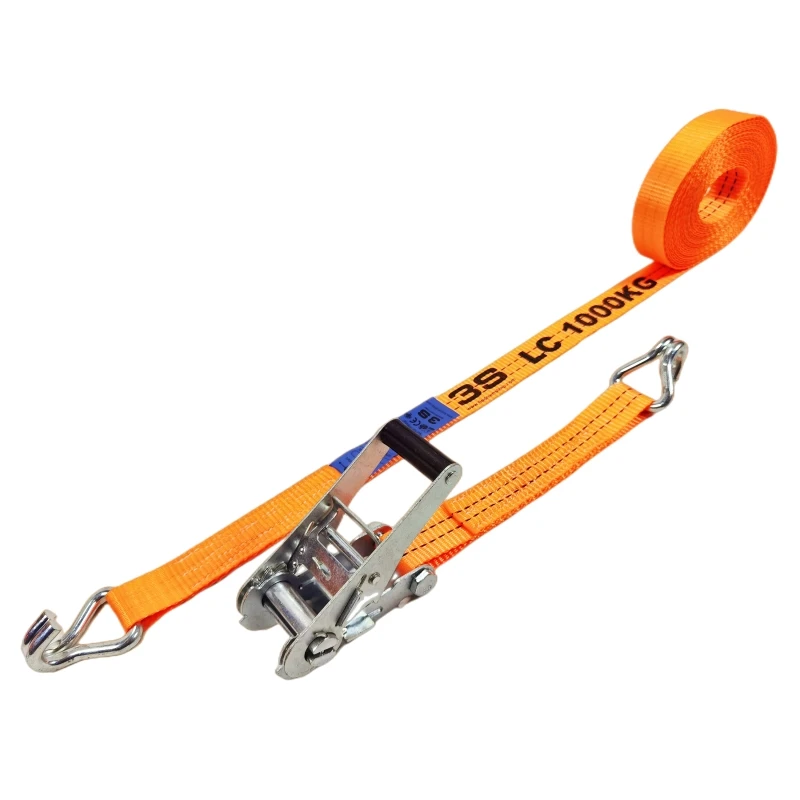 38mm 3000 daN cargo lashing belt ratchet tie down straps with TUV GS CE, ISO9001 certificate