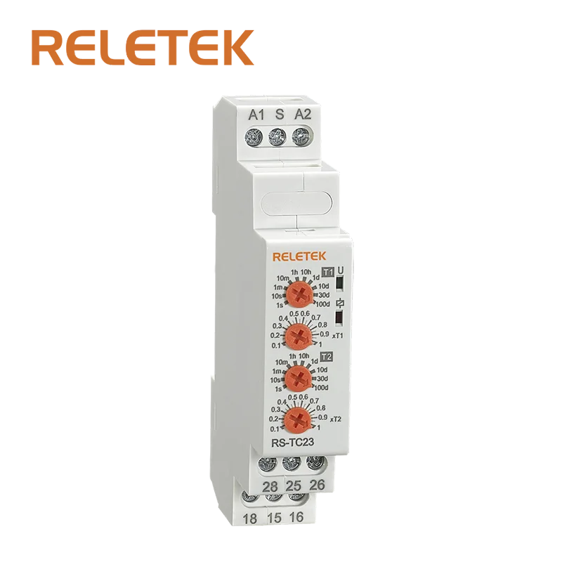 Reletek мини Асимметричная Cycler реле времени RS-TC11/23/Гавайская гитара 23T, переменного тока/dc24-240v В переменного тока, 50/60 Гц, высокая чувствительность, со светодиодной индикацией, реле, ODM