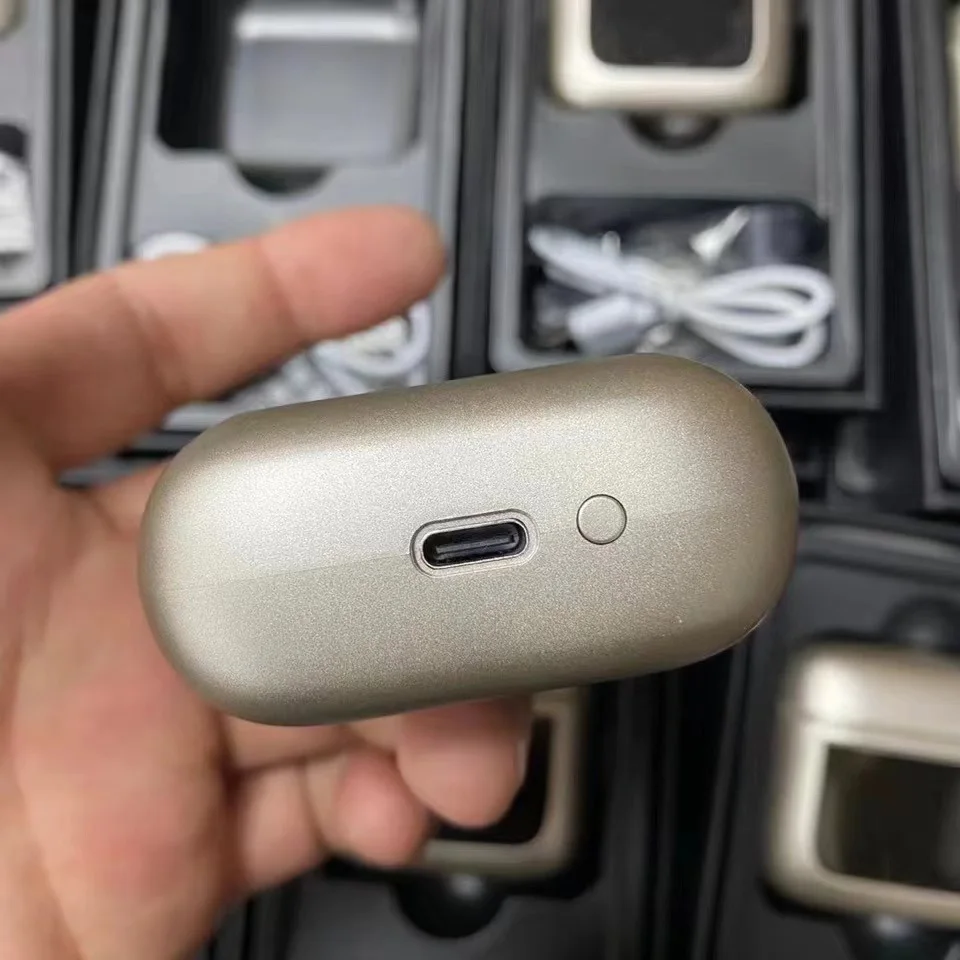 V8 TWS Earbuds with LCD Touch Display Passive Noise-Cancellation and Active Noise Reduction In-Ear Wireless Headphone Headset