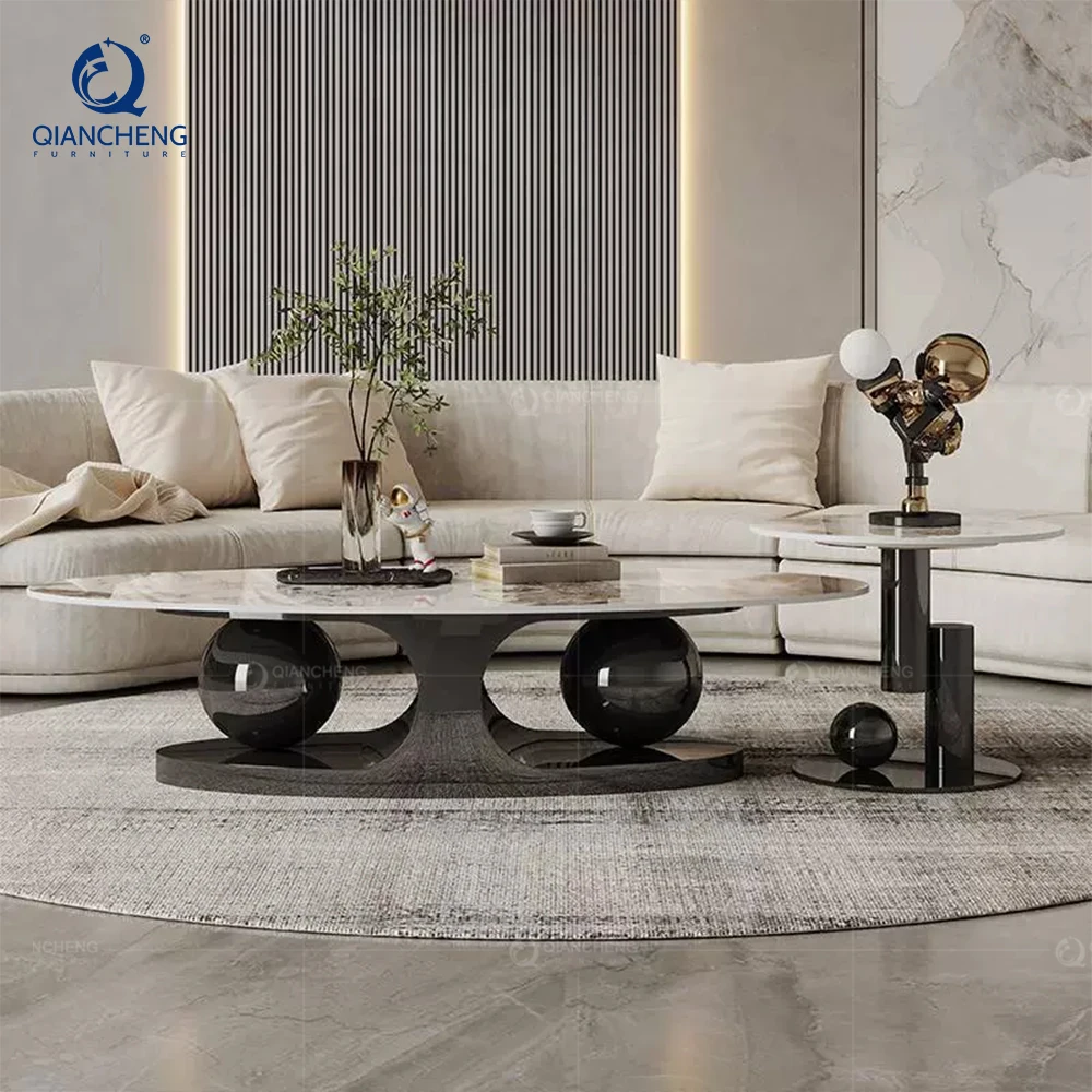 modern travertine side stool coffee table for salon and living room contemporary antique furniture shandong coffee table set