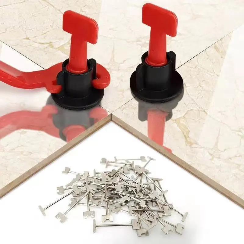 1.5 mm ceramic Tile leveling system clips and wedges 100pcs for positioning tools