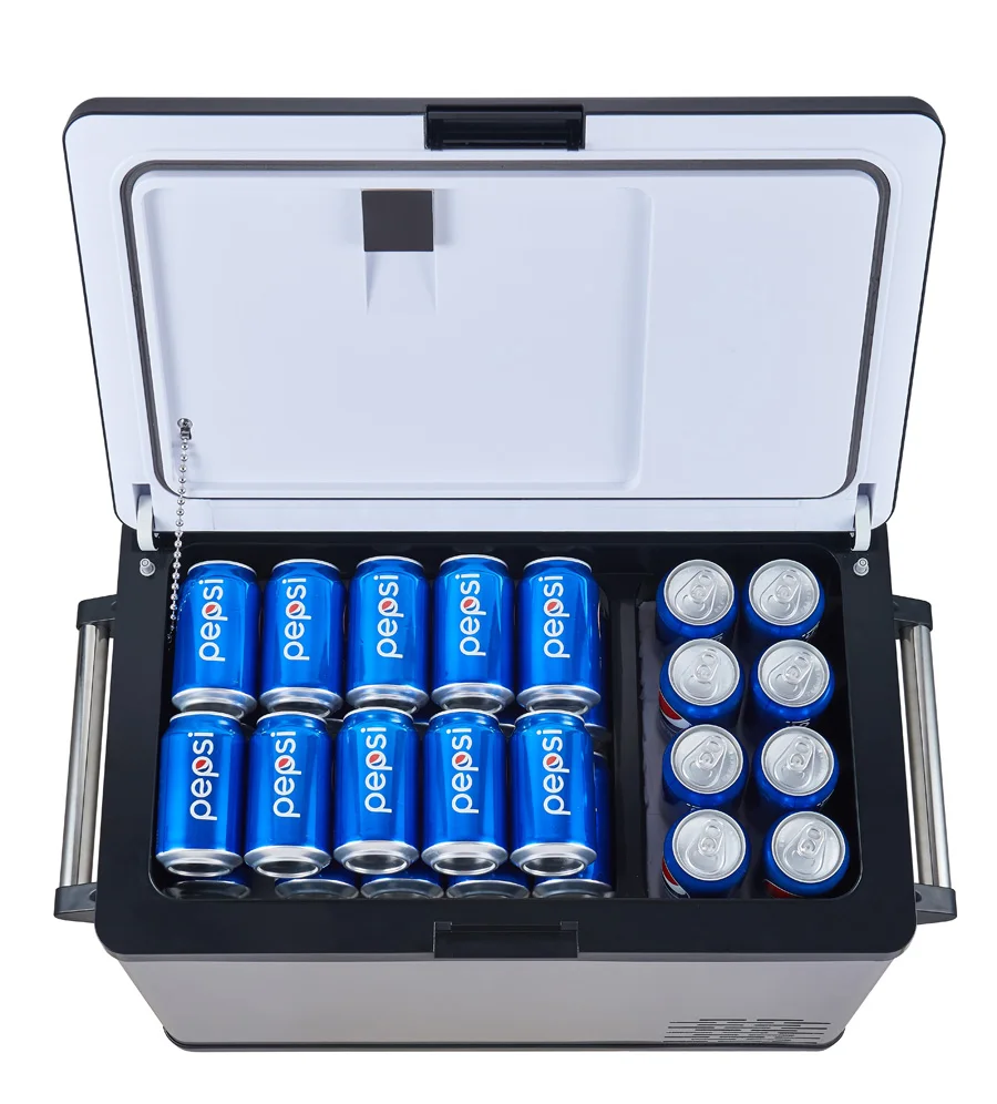 Мини-холодильник для кемпинга с морозильной камерой, 12 В