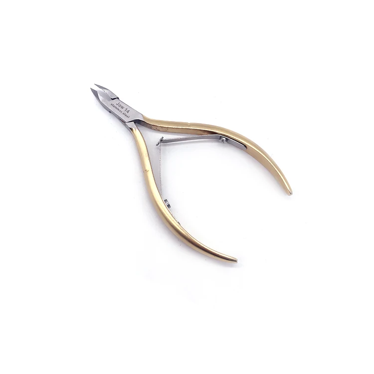 Wholesale Private Label Professional High Quality Best Gold Stainless Steel Personalized Cuticle Nail Nipper