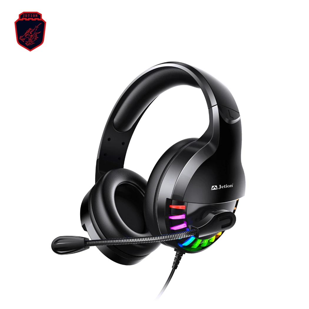 
HD voice Star awn colorful breathing lamp Thickened sponge head beam Wired Gaming Headphone for Professional Games/Players 