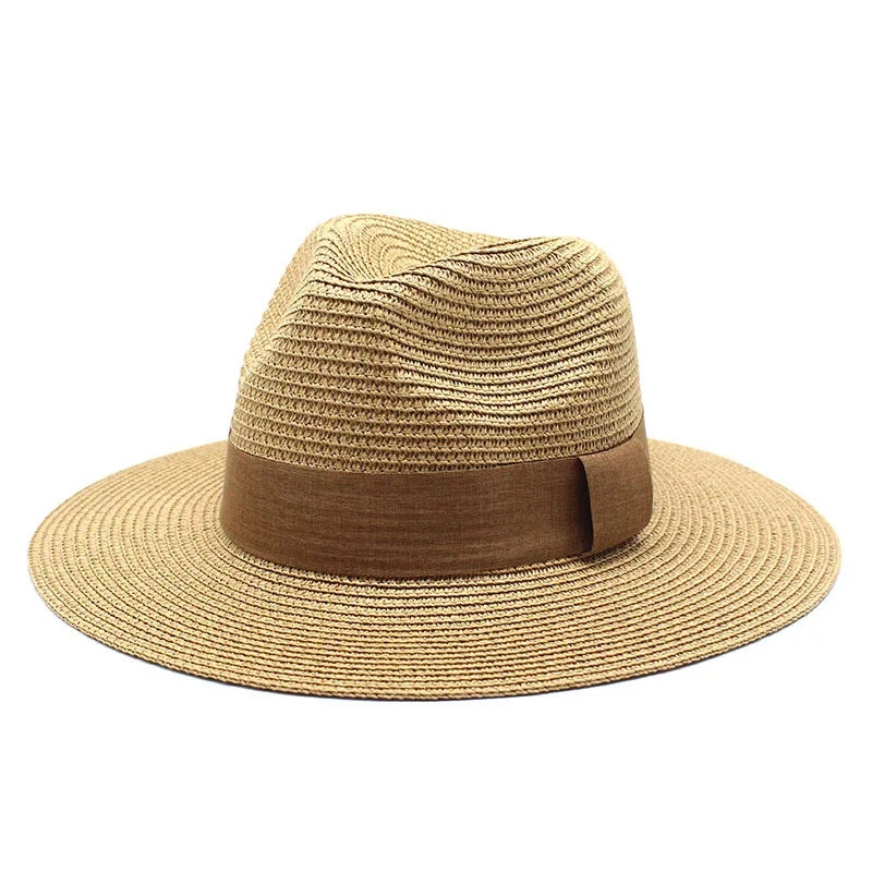 Multi color summer unisex custom sun panama hat paper straw beach hats
