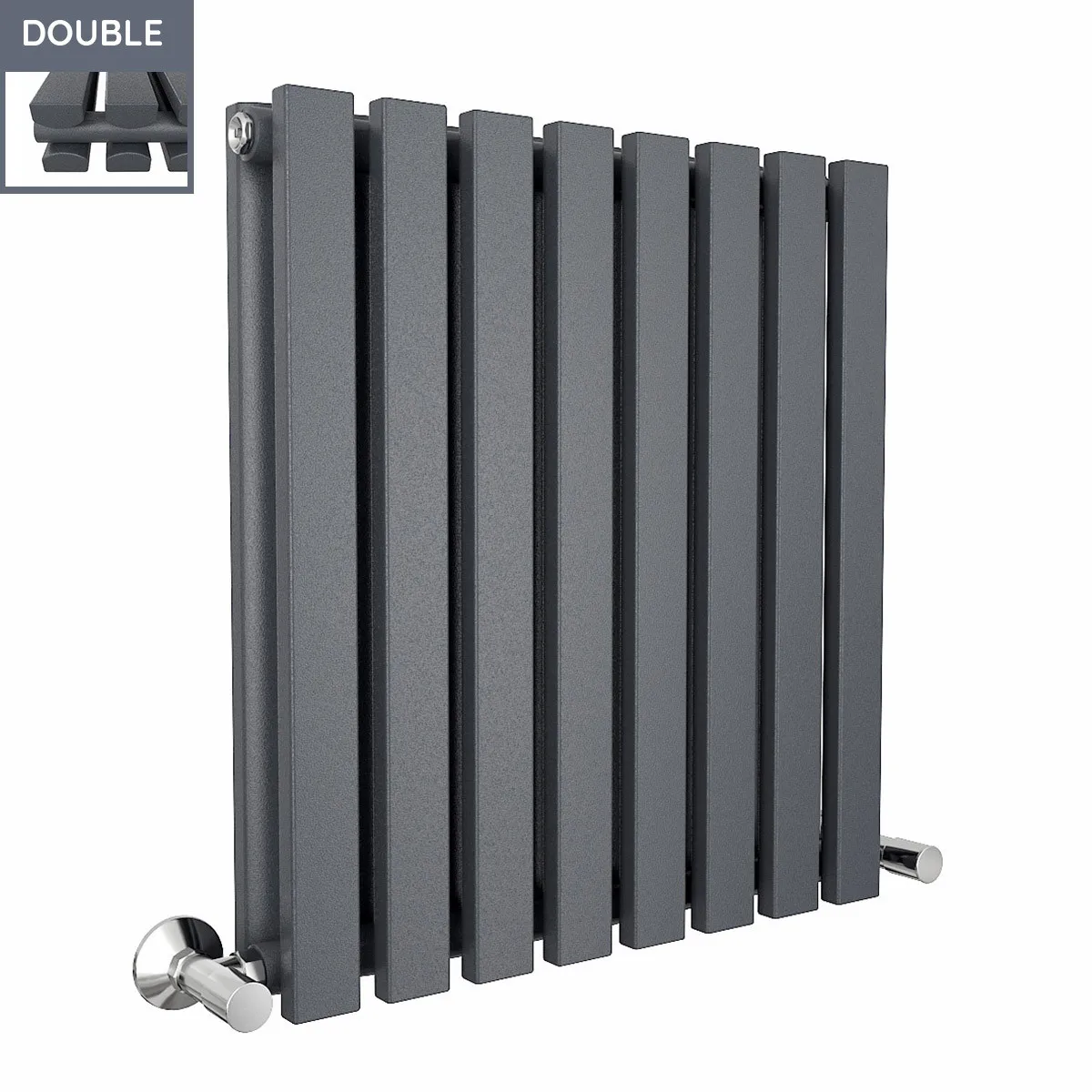 Горизонтальные вертикальные дизайнерские радиаторы радиатор для центрального отопления Антрацит домашнего