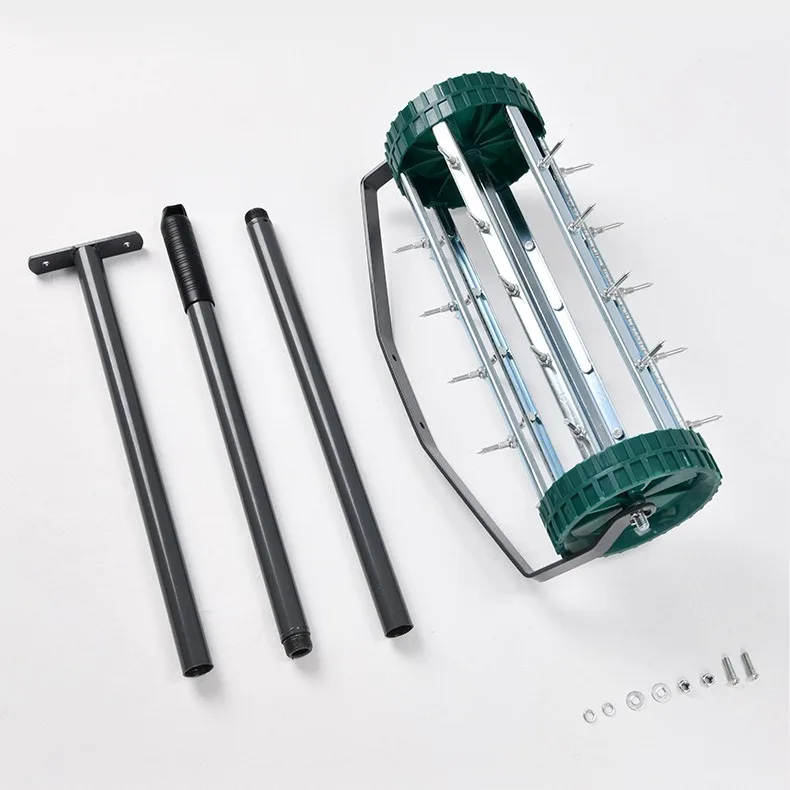 Rotary Manual Lawn Aeration Push Rotary Spike Lawn Aerator For Garden And Yard Grass