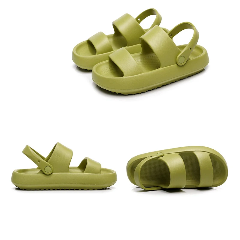 HOT Trends 2021 Custom Logo New Unisex Summer Sandals Men Flat Slides Shoes Women Slip On Eva Indoor Beach Ladies Slippers