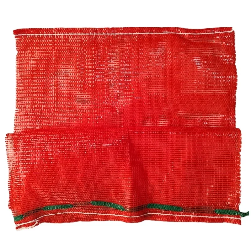 Customized Hot Sale 50*80cm Red Packing Vegetable PP Tubular Leno onion Mesh Bag
