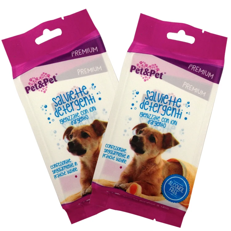 Customized Spunlace Material Hygiene Organic Dog Cat Paw Ear Eye Tooth Clean Grooming Pets Dog Cleaning Wet Wipes