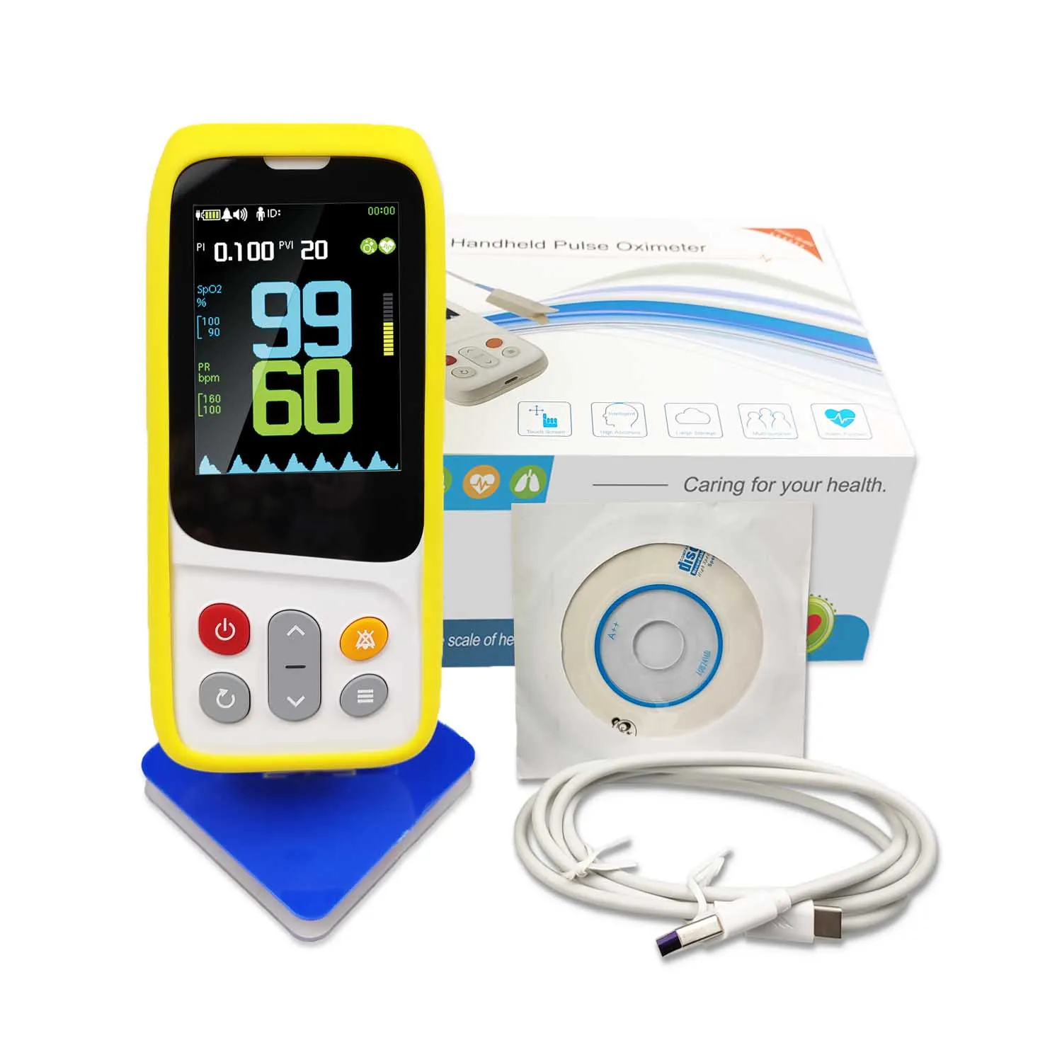 Горячая продажа ручной Пульс оксиген ладони oled-дисплей ручной кислород портативный оксиметр для взрослых