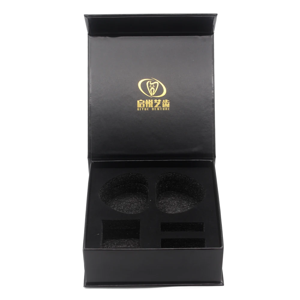 Custom Logo Paper Cardboard Clear Orthodontic Denture Dental Lab Retainer Aligners Packaging Box for dental aligners