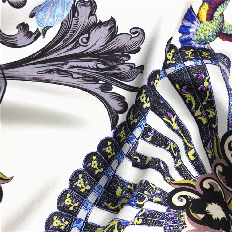 
Ombre silk satin fabric custom digital printed your designs fabric 