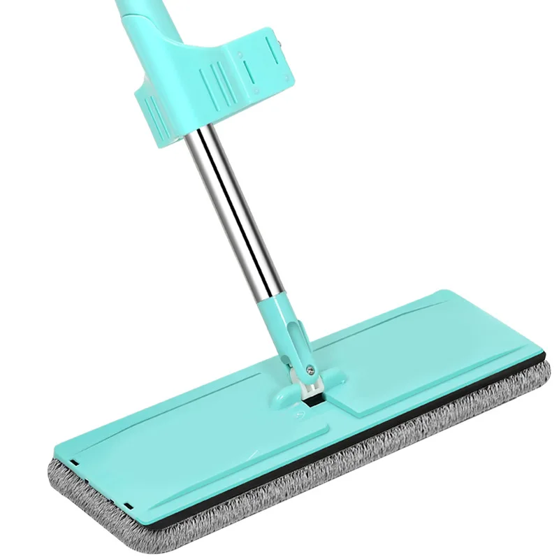 Long Handle Water Absorbing Detachable Microfiber Mop Pads Chenille Dry Floor Cleaning Flat