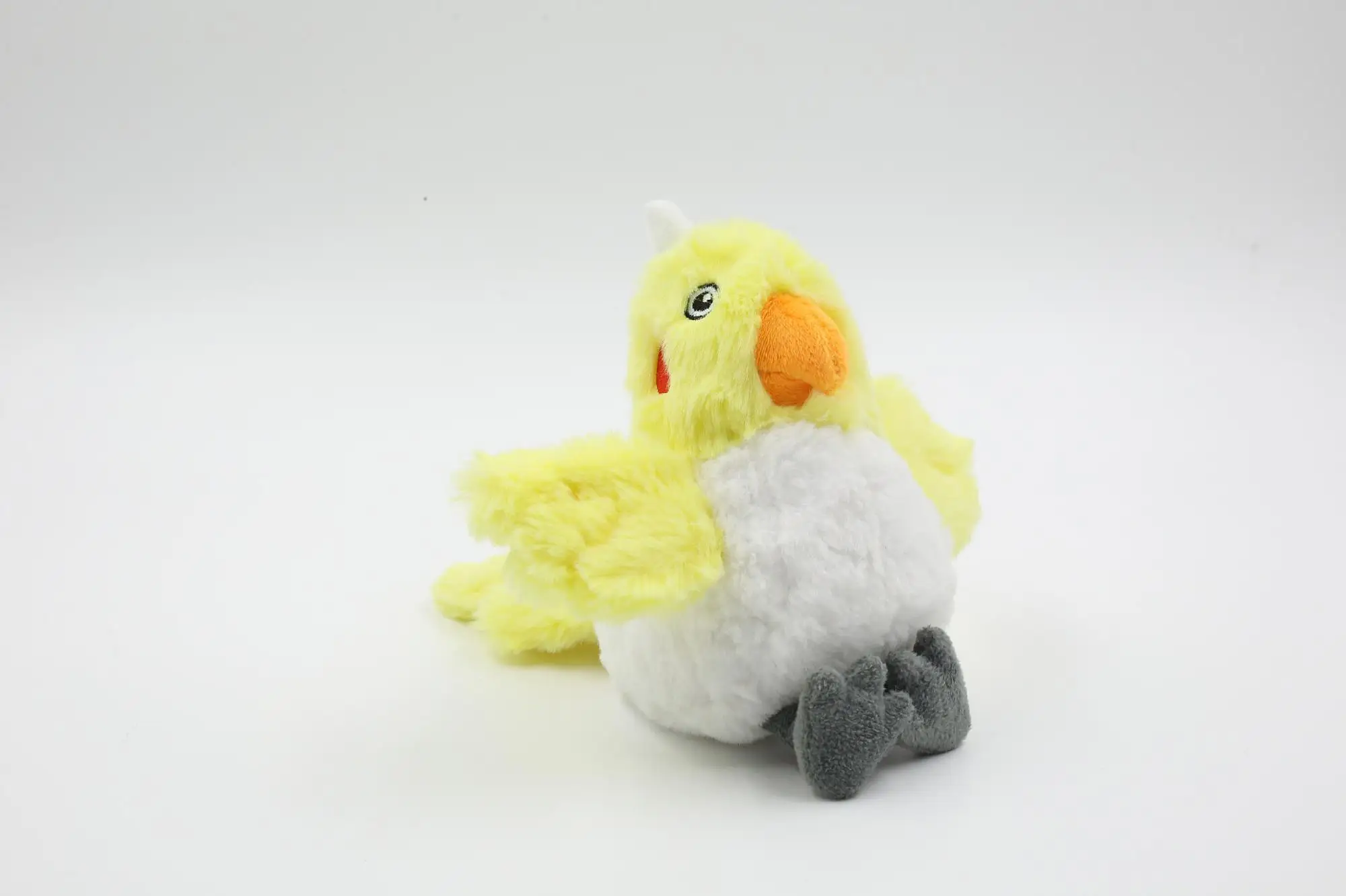 Eco-friendly dog toy little yellow chicken squeaky dog chew toys pet chew plush dog toy