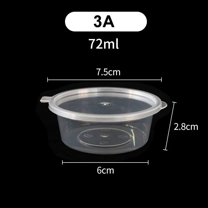 Disposable plastic PP tasting cup single wall mini food container plastic sauce cups