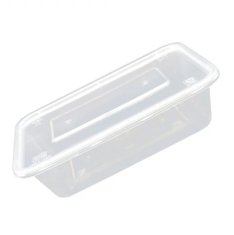 Disposable Packing Lunch Boxes Commercial Restaurant Rectangular Takeaway PP Plastic With Lid Wholesale Microwave Oven