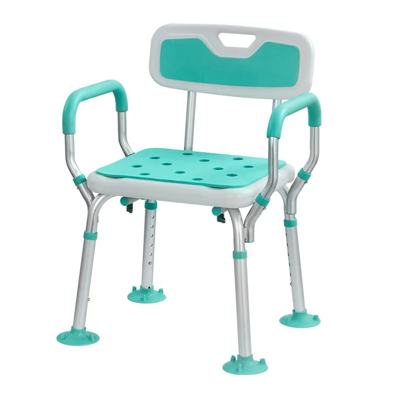 Factory Direct Adjustable Round Shower Chair with Seat for Elderly & Disabled - Bathroom Safety Stool