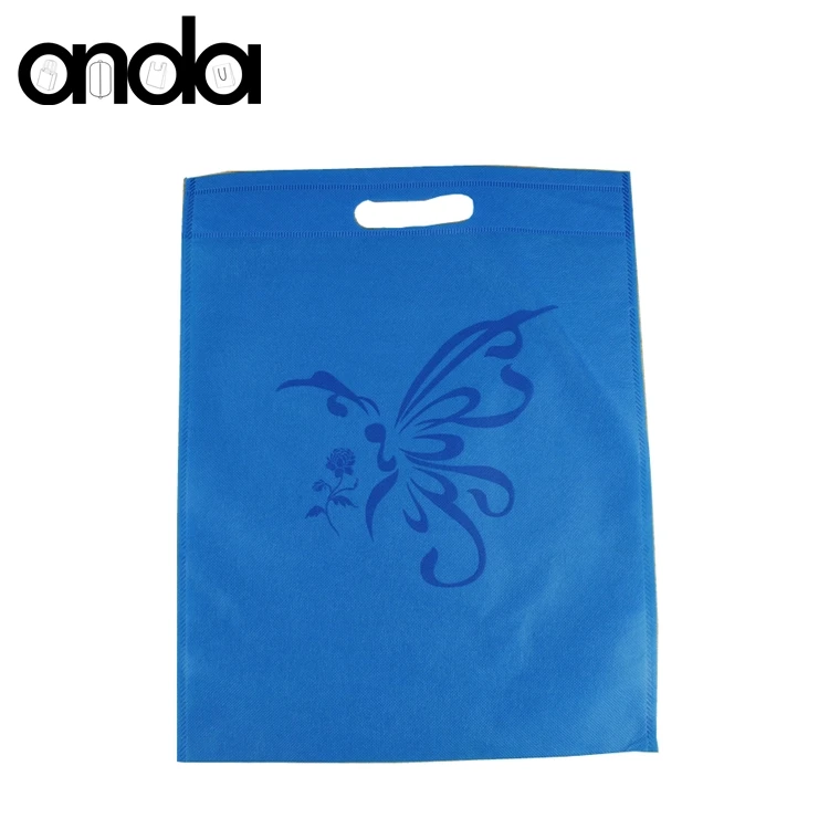 Wholesale Colorful Printed Nonwoven Fabric Die Cut Shopping Eco Bags