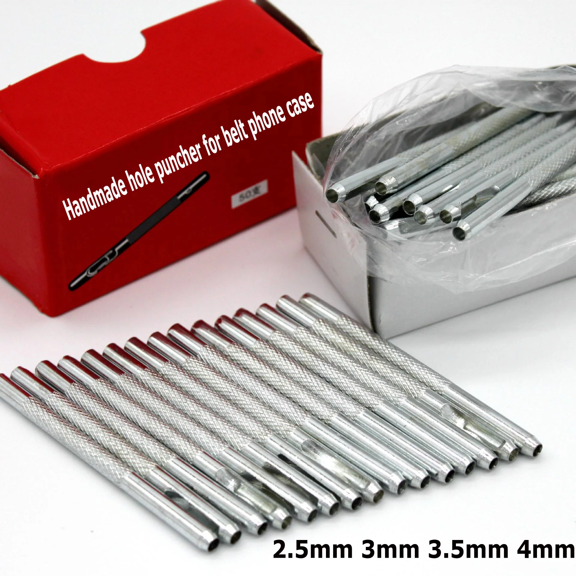 2.5Mm 3Mm 3.5Mm 4Mm Fancy Metal Euro Paper Multi Decorative  Handmade Hole Puncher For Belt Phone Case