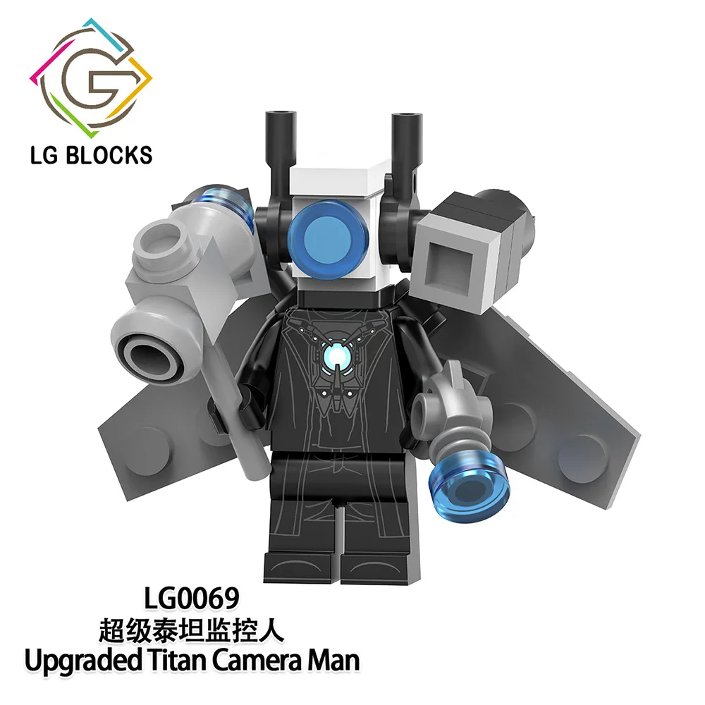 LG1010 Skibidi Toilet Titan Mini Figures YouTube Animation Figure Mini Block Set Assembled Toy Small Particle Building Block Toy