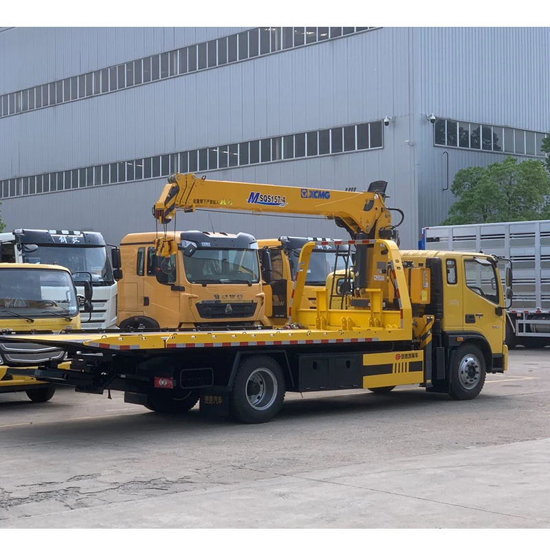 5 ton under lift heavy duty rotator wrecker tow truck  with crane pickup wheel lift for sale
