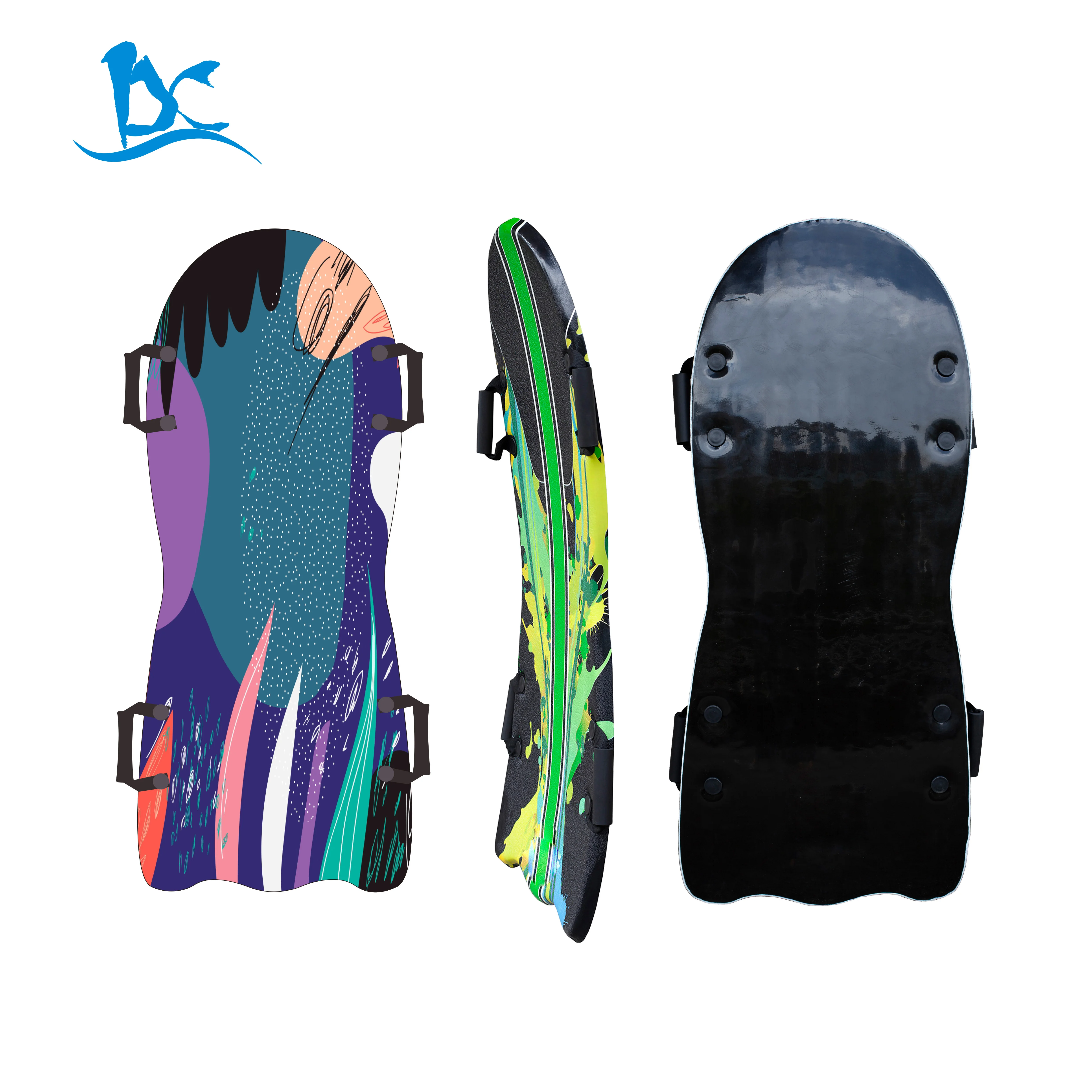 Kids Foam Sled Toddler Snow Slider PE Foam Core Sled with Soft Handles