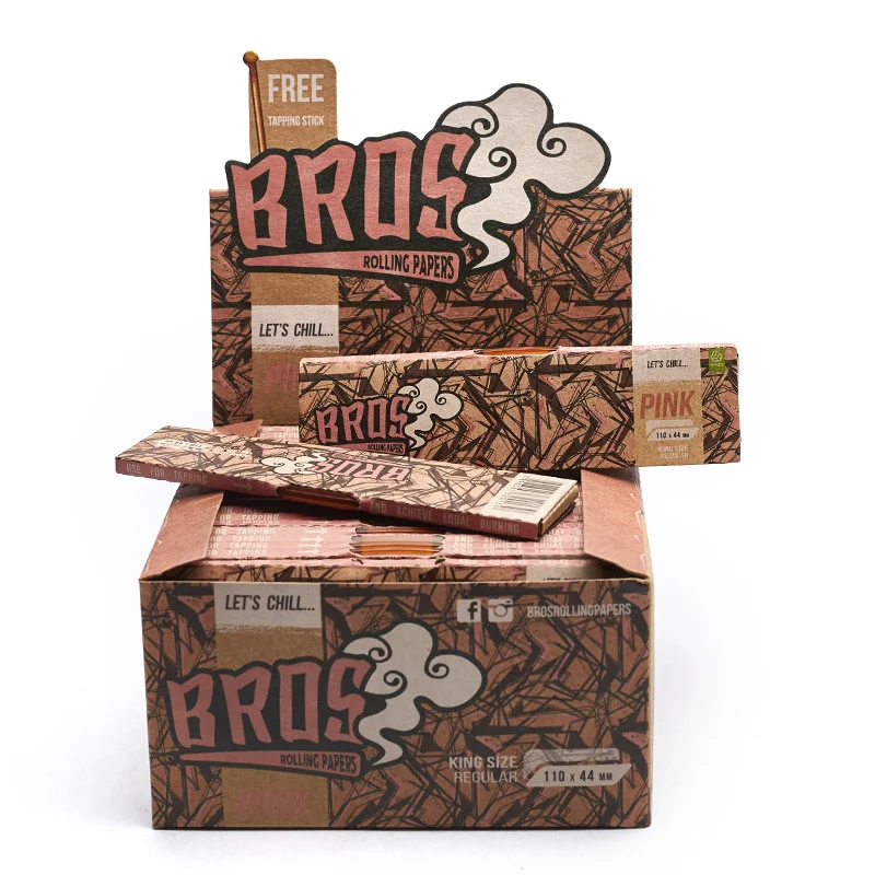 Индивидуальная цветная бумага 109*44 98*44 84*44 для курения с 33 листьями