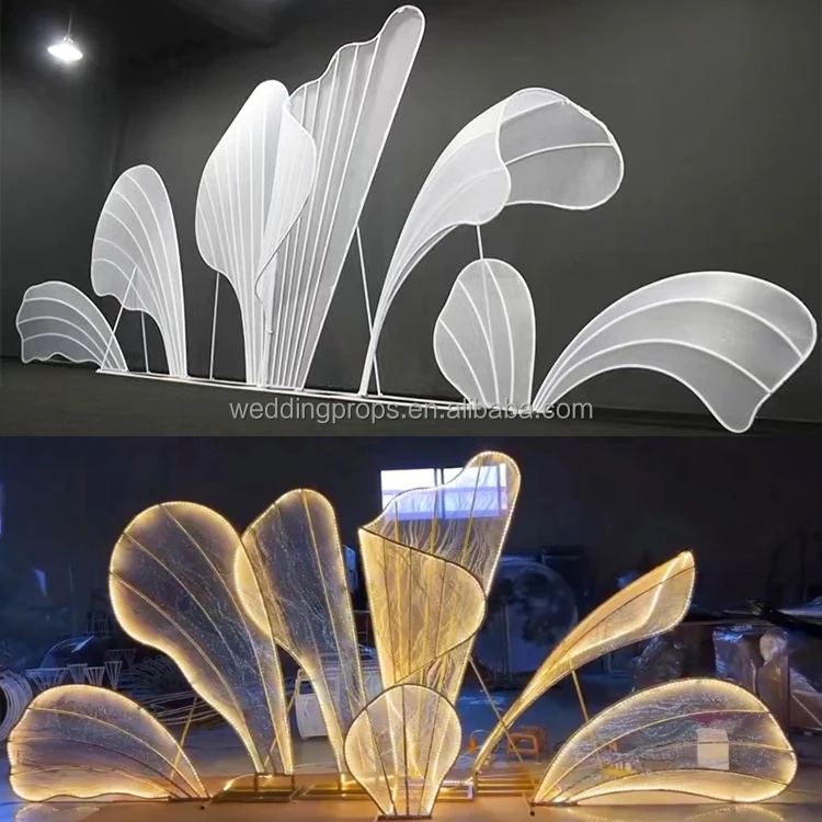 New Arrivals Avenue Of Stars Romantic Iron Acrylic Arched Portal Outside Lawn Road Lead Lights Decoration Events Wedding