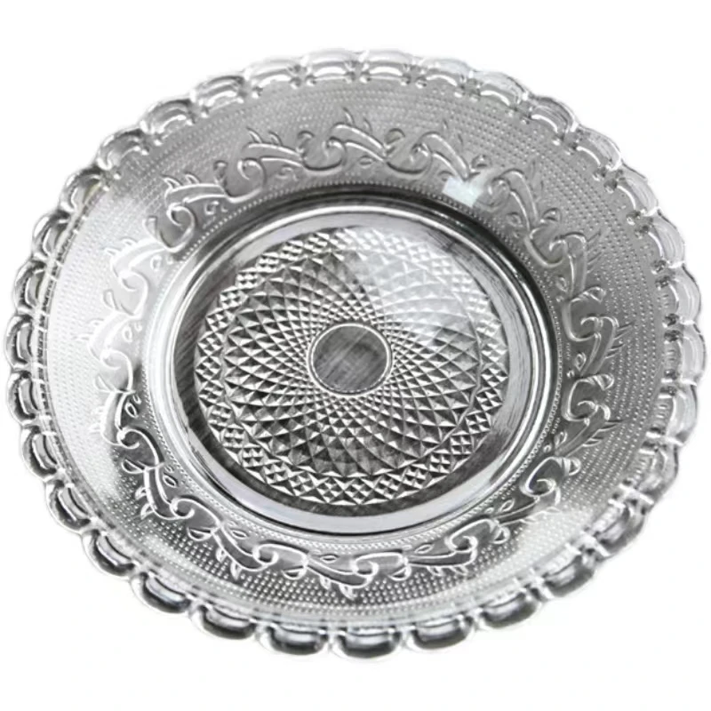 good quality hot sale clear glass charger plate