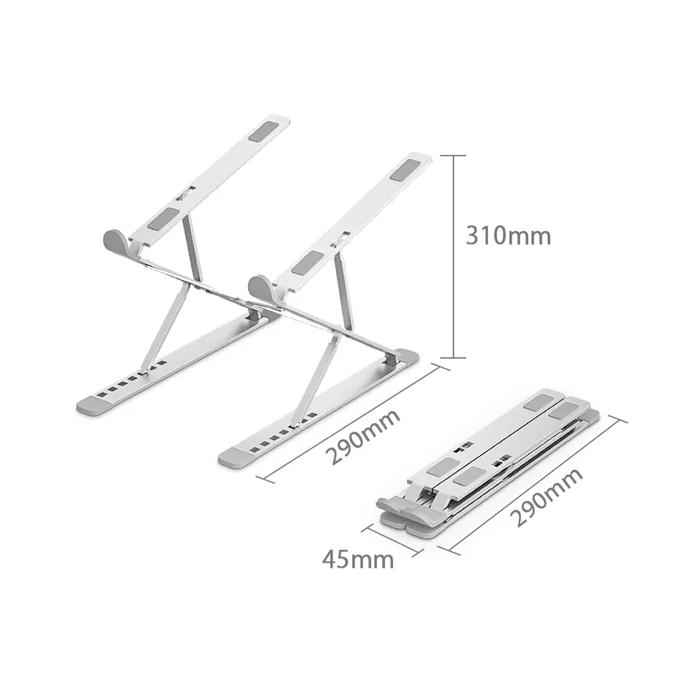 Widen Heavier Desk Notebook Holder Height Adjustable Double Layer Portable Folding Aluminium Laptop Stand