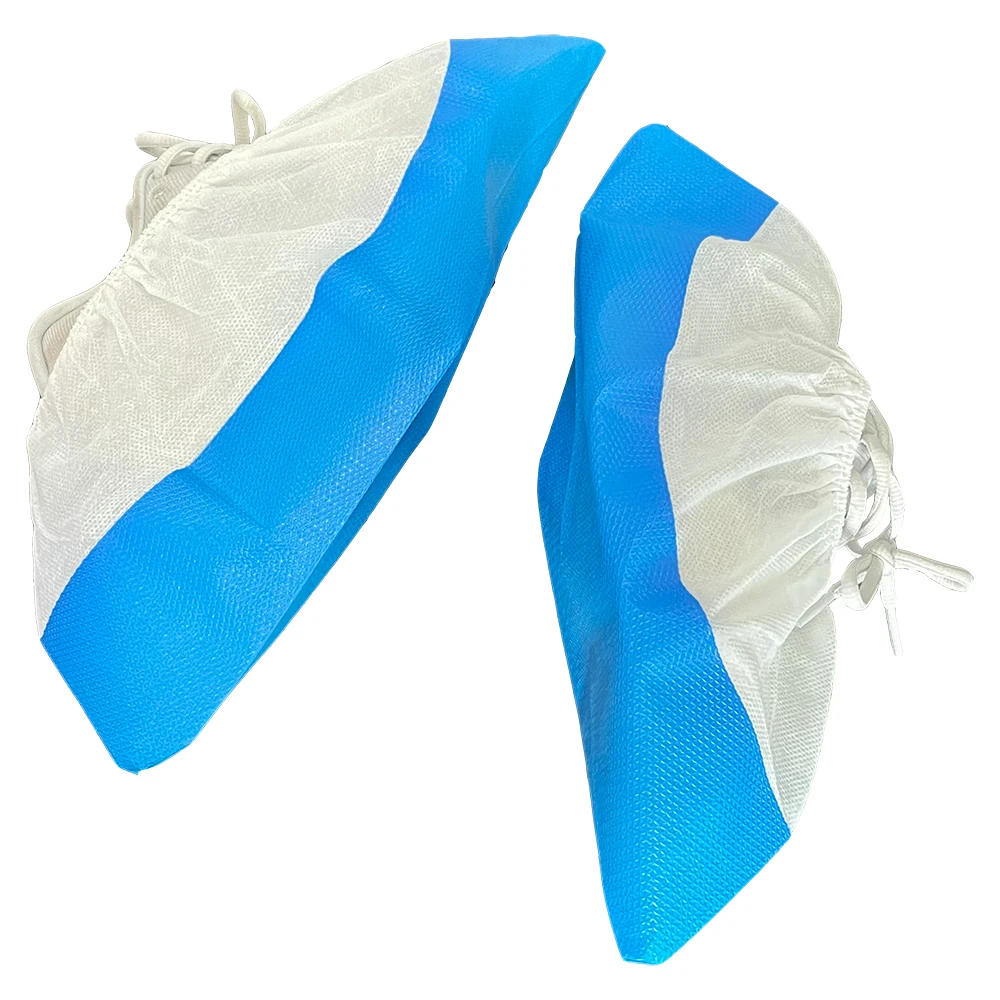 Wholesale Disposable Waterproof Non Woven Shoe Covers PP + CPE shoe covers Outdoor