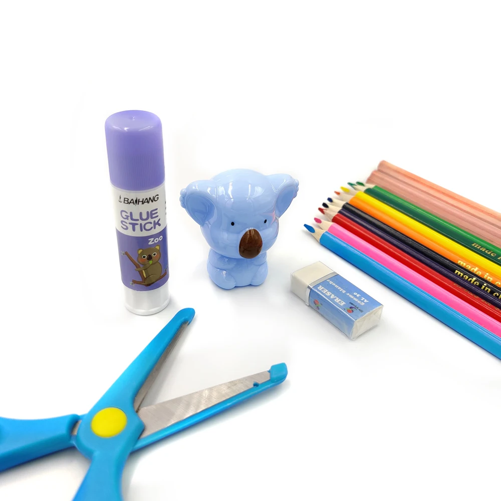 Factory Wholesale Custom Print logo Kids Stationery Supplies Pega Blanca Escolar Solid Glue Utiles Escolares White Glue School