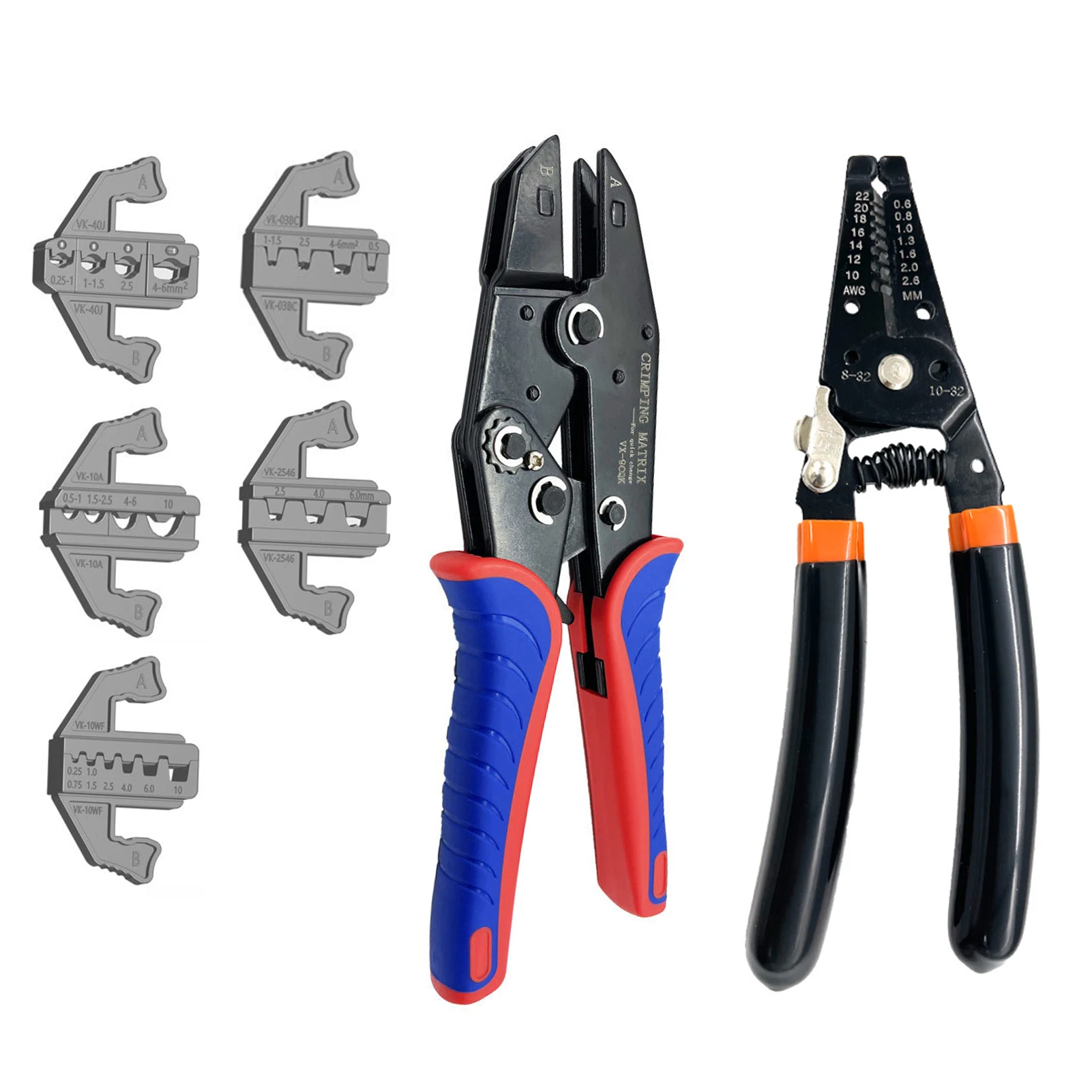 7 in 1 Crimping Tool Kit Multifunction Ratcheting Wire Stripper Cable Terminal Crimper Pliers