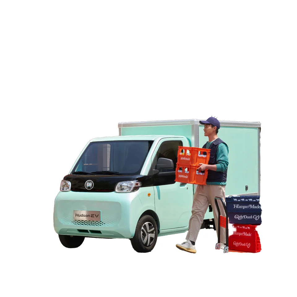 Hudson EV eBUDDY Customizable Electric Cargo Van Lithium Battery Mini Truck for Urban Business Logistics Left Steering