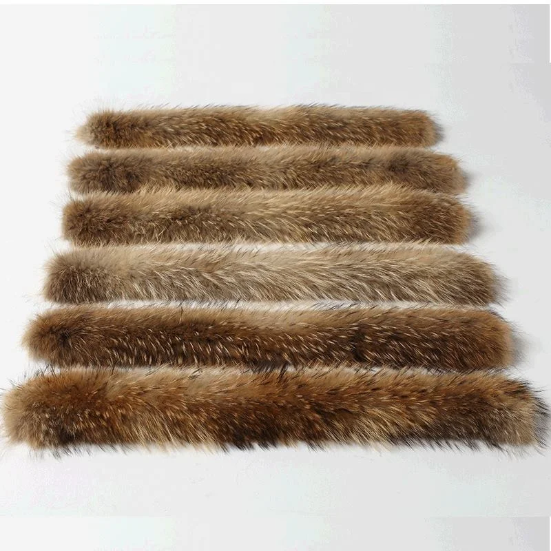 Raccoon Fur Collar For Winter Coats Real Raccoon Fur Trim
