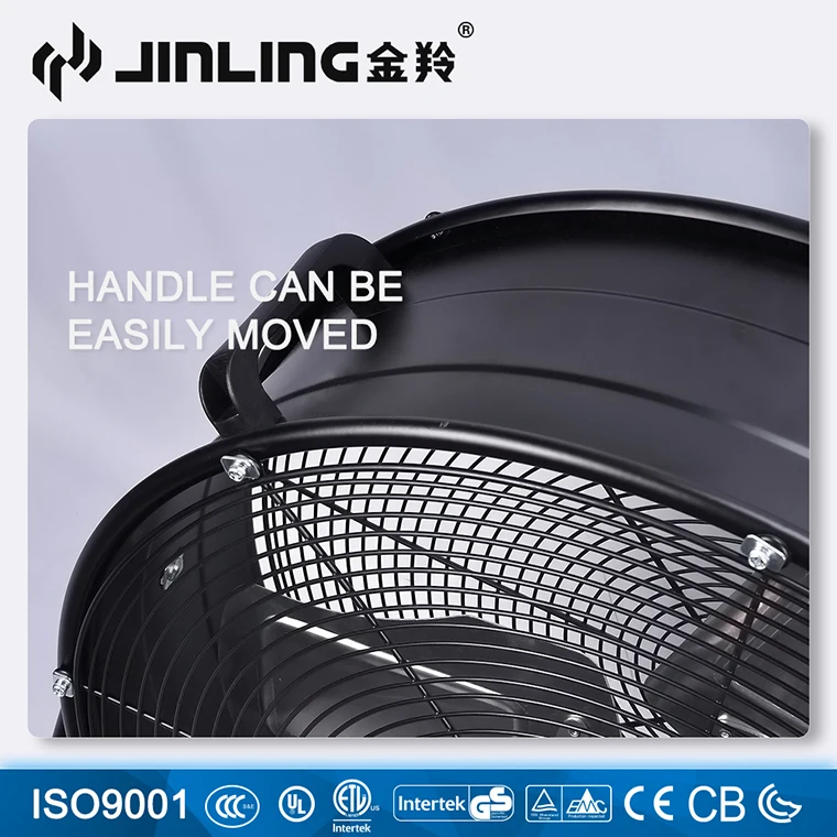 24' 600mm Portable Quiet Heavy Duty Garage cool air Shop Warehouse Industrial blower Drum Fan 110V 120V