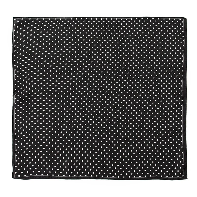 2024 Summer High-End Jacquard Silk Scarf Versatile Polka Dot Printed Gauze Shawl Dual Use Square Sun Protection for Adults