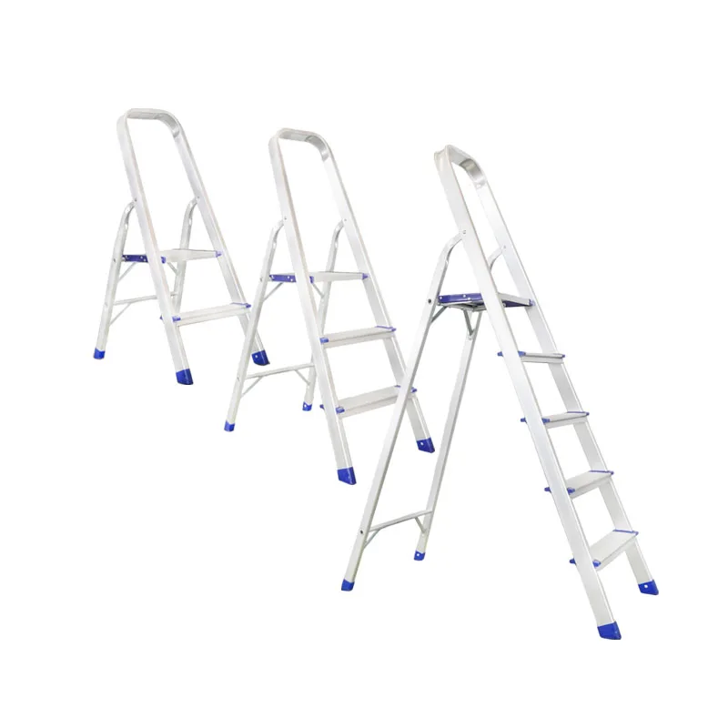 3-Step Ultralight Aluminum Platform Ladder with High Handrail Insulated Telescopic Attic and Warehouse/Workshop Application