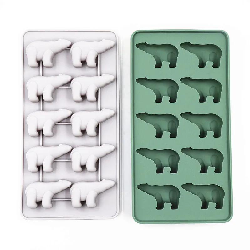 Polar Bear Silicone Ice Cube Chocolate Tray Mold