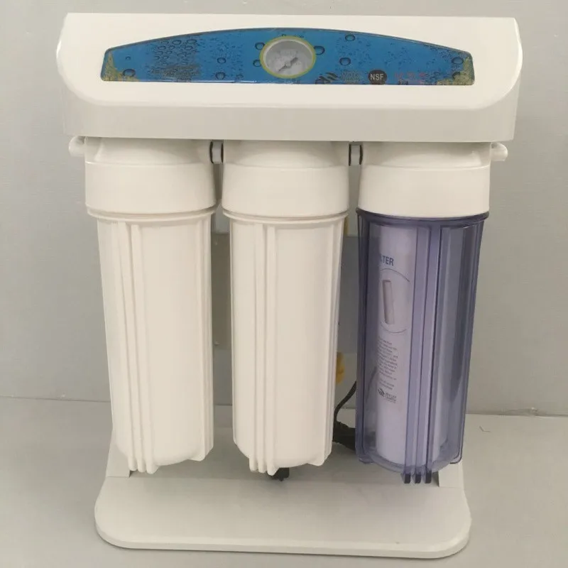 
75G water filter cartridges domestic use reverse osmosis water purifier machine with gauge 