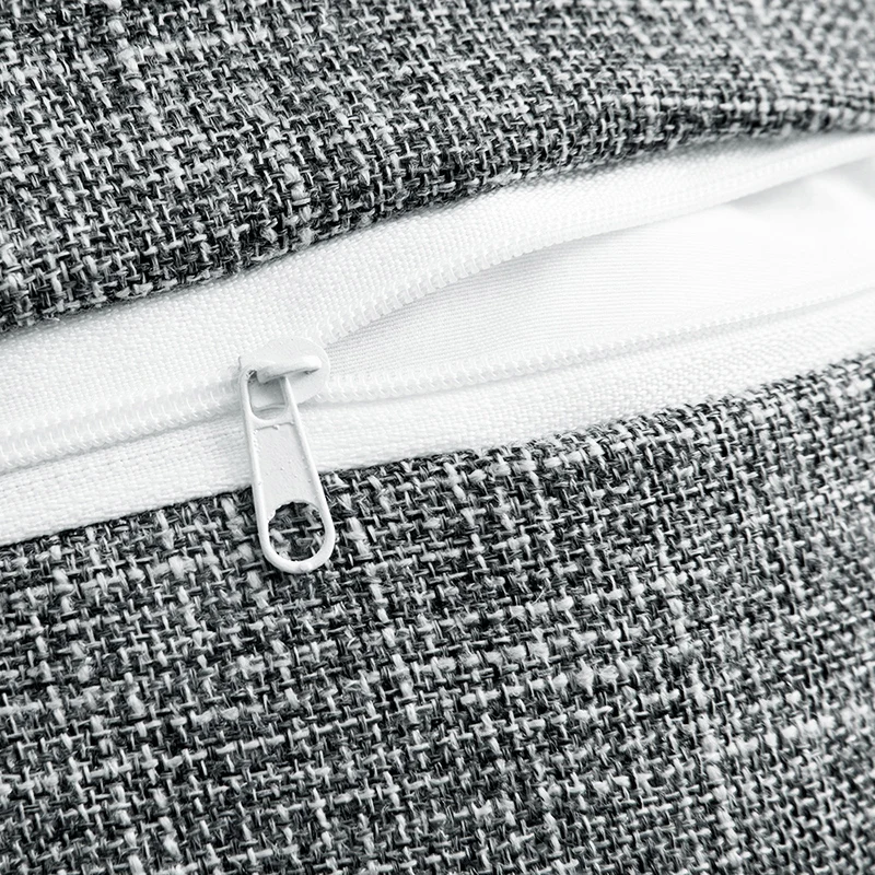 Accept custom 18x18 20x20 Inch Cushion Cover Linen Home Sofa Button Vintage Square linen throw pillow covers For Home Decorative