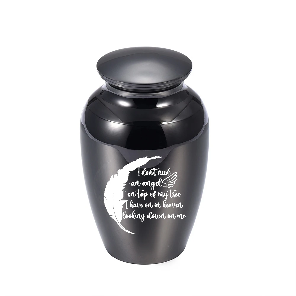 Angel Wings Human Ashes Urn Pets Dog Cat Bird Mouse Small Size Cremation Ashes Keepsake Stainless Steel Casket Pets Memorial Jar