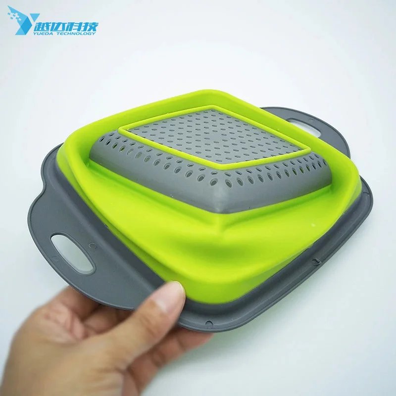 Sink Drain Storage Baskets Kitchen Folding Fruit Vegetable Foldable Drain Basket