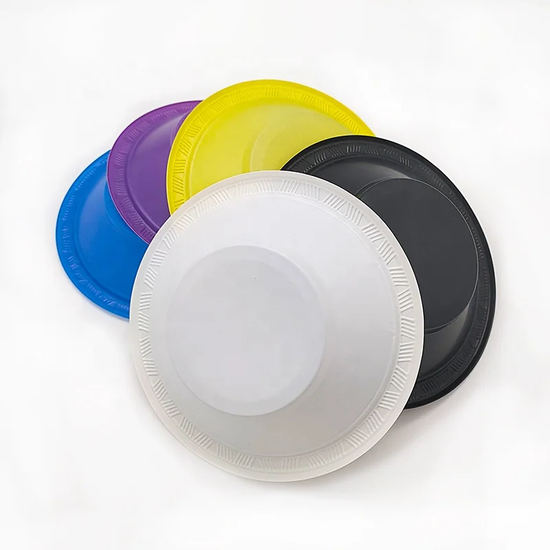 American Style  7 Inch Disposable Plastic Salad Noodle Bowl