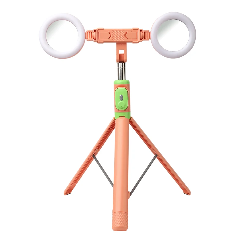 Somostel mobile phone selfie stick 360 rotation selfie stick with led light tripod stand smart remote control palo para selfies