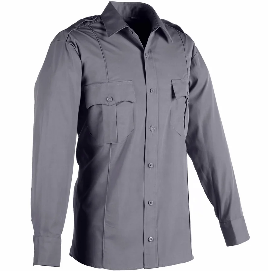 Китай, оптовые поставщики, высокое качество, индивидуальный дизайн, Синяя Униформа с длинным рукавом для охранников