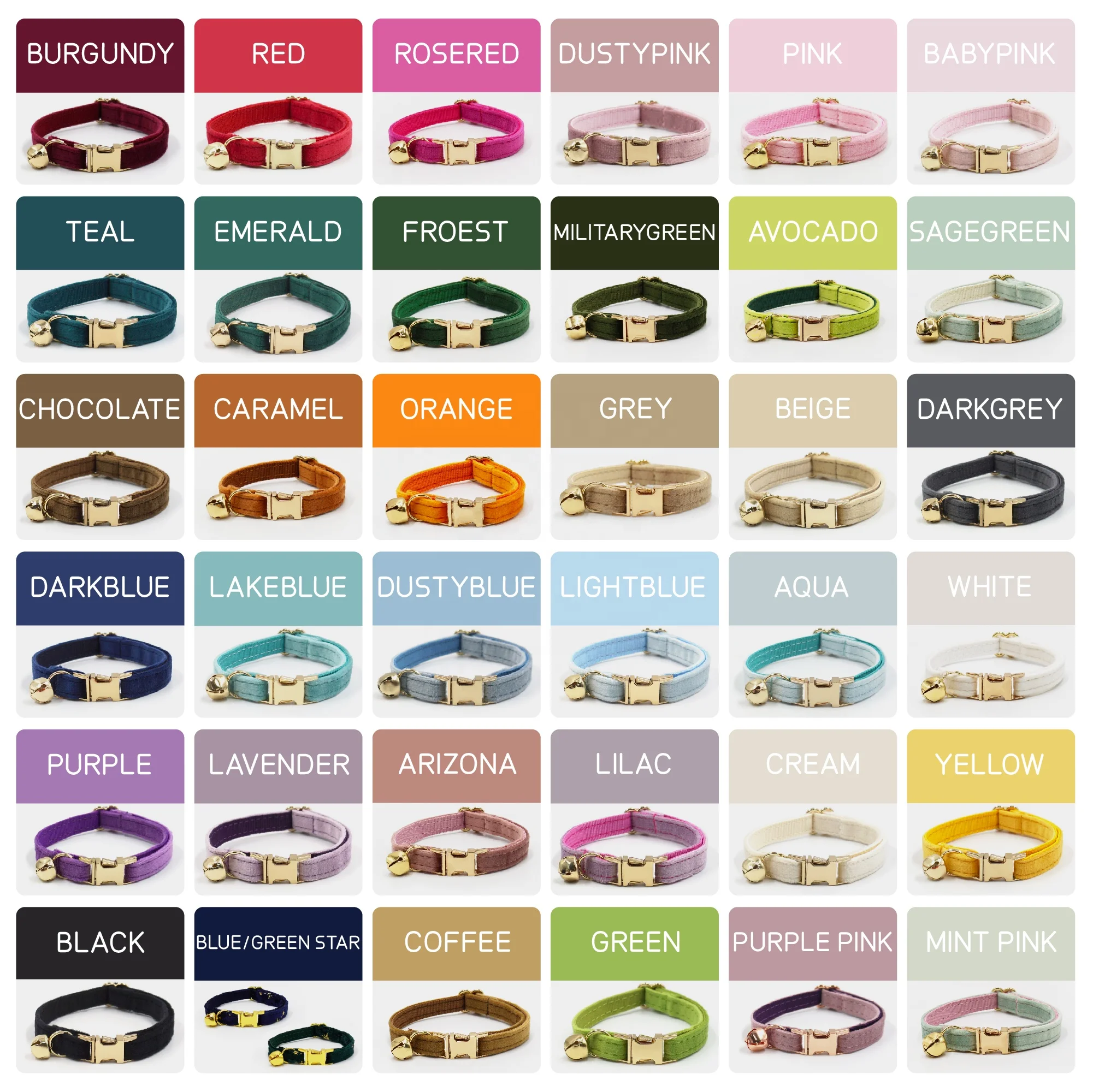 Best selling beauty products 2023 velvet custom cat collars classic colorful buckle for cat collar cozy handmade cat collar