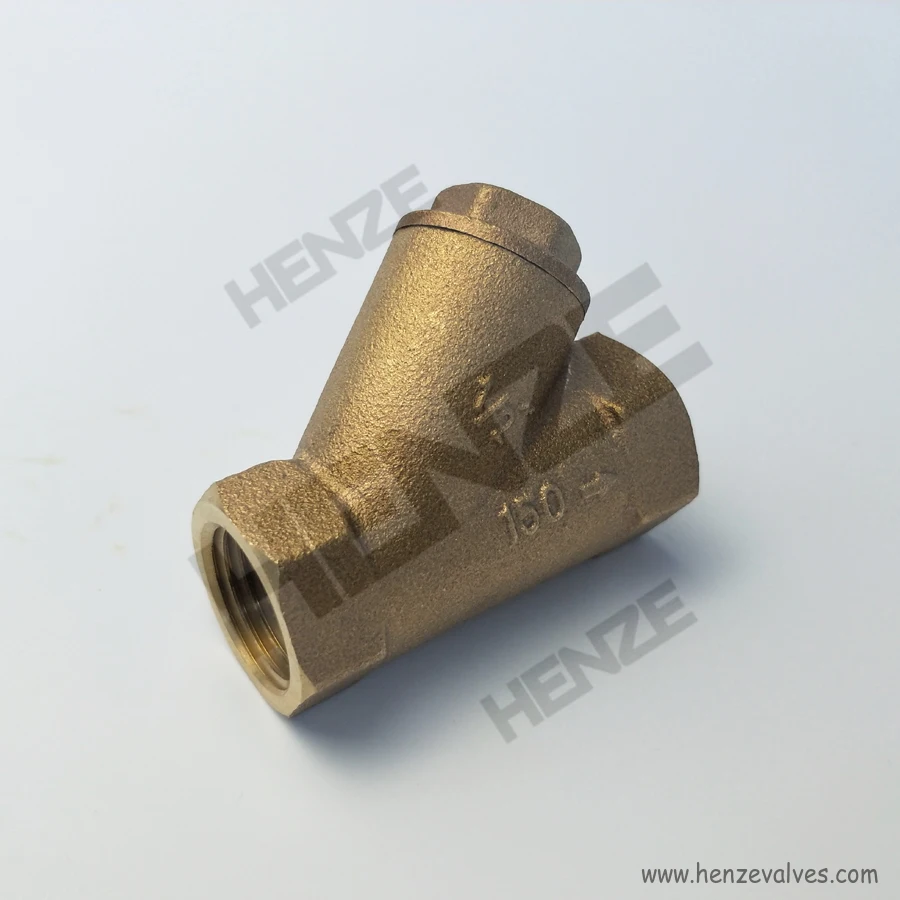 BSP NPT Бронзовый резьбовой Y-образный фильтр B62 C83600